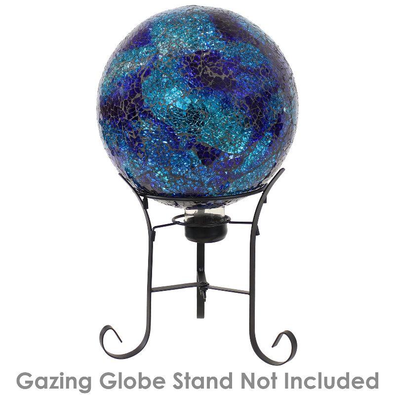 Jaqulyn Deep Ocean 10" Glass Outdoor Gazing Globe