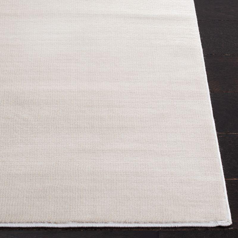 Ivory Abstract Elegance 94" Synthetic Easy-Care Area Rug