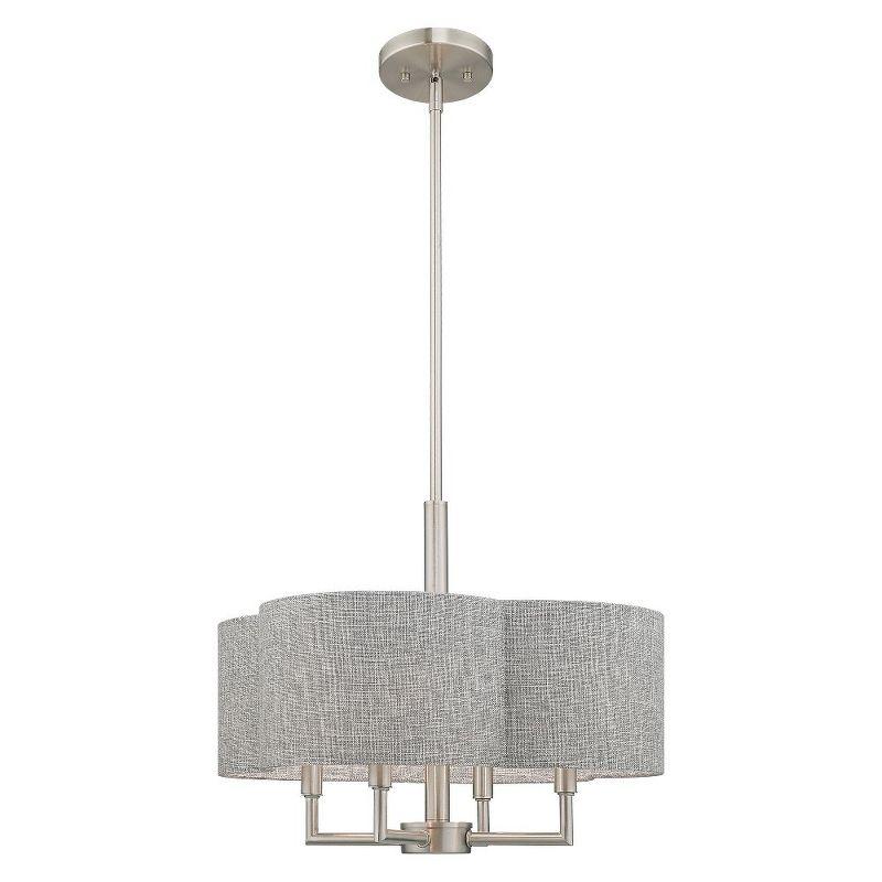 Livex Lighting Kalmar 4 - Light Chandelier in  Brushed Nickel