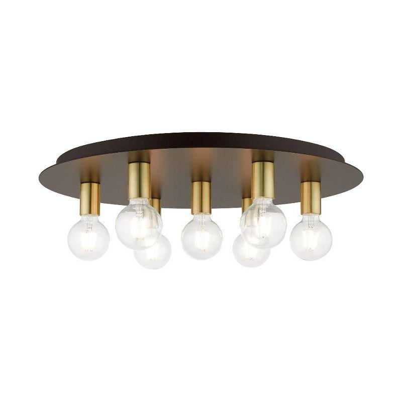 Livex Lighting Hillview 7 - Light Flush Mount in  Bronze