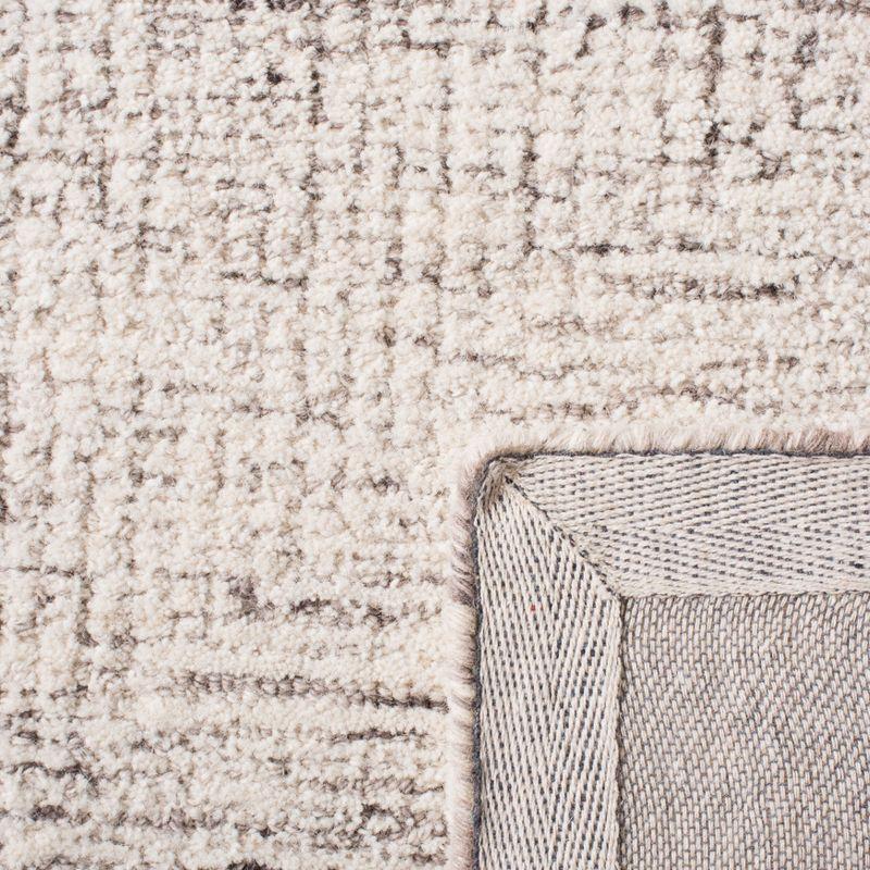 Abstract ABT349 Hand Tufted Area Rug - Ivory/Grey - 6' X 6' Square - Safavieh.