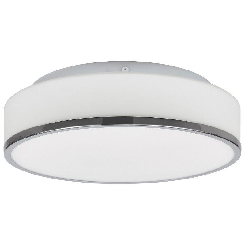 Aero 10" Chrome and Glass Flush Mount Light