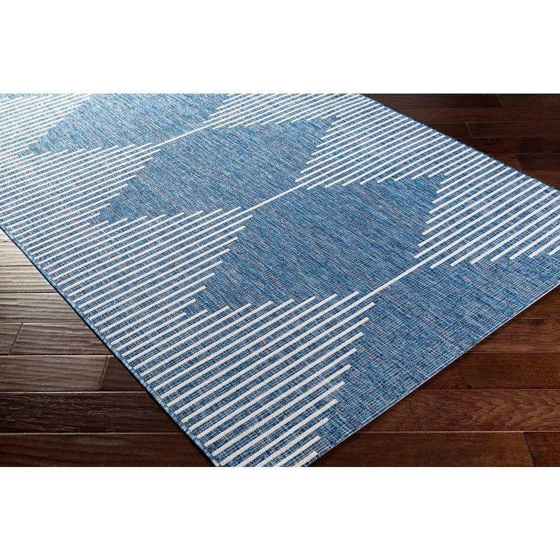 Mark & Day Okswerd 2'7"x12' Runner Woven Indoor and Outdoor Area Rugs Bright Blue