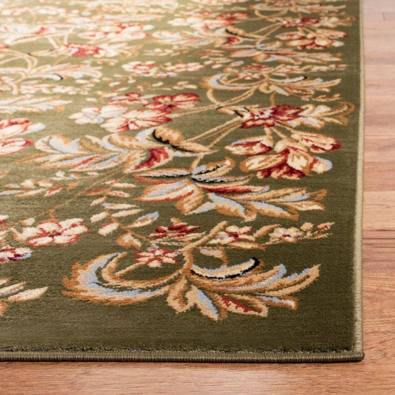 Lyndhurst Sage Floral Synthetic Runner Rug 2'3" x 8'