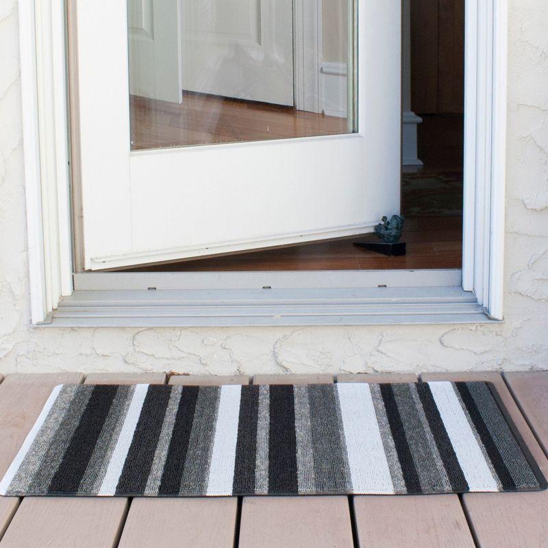 Non-Slip Striped Outdoor Doormat