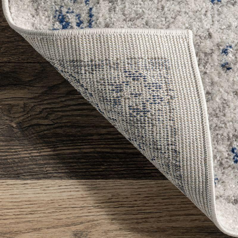Nuloom Minta Medallion 2x3 Accent Indoor Area Rug for Living Room Bedroom Dining Room Entryway Kitchen, Blue/Off White
