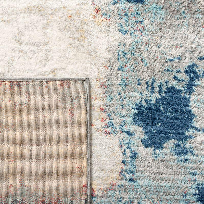 Jasper JSP101 Power Loomed Area Rug - Grey/Red - 8'x10' - Safavieh