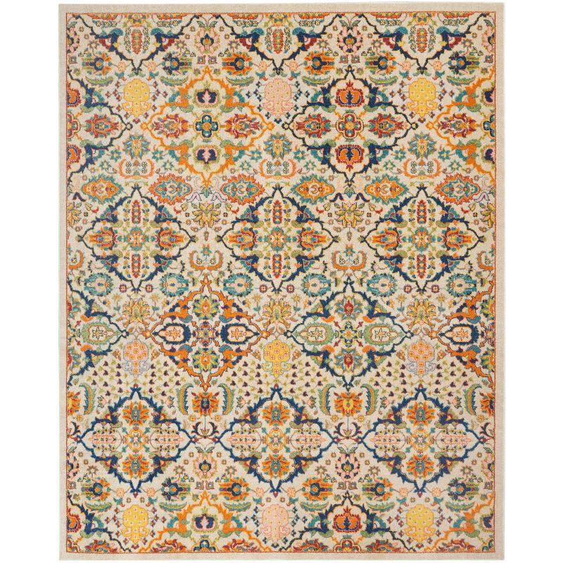 Nourison Allur Boho Indoor Area Rug Ivory Multicolor 7' x 10'