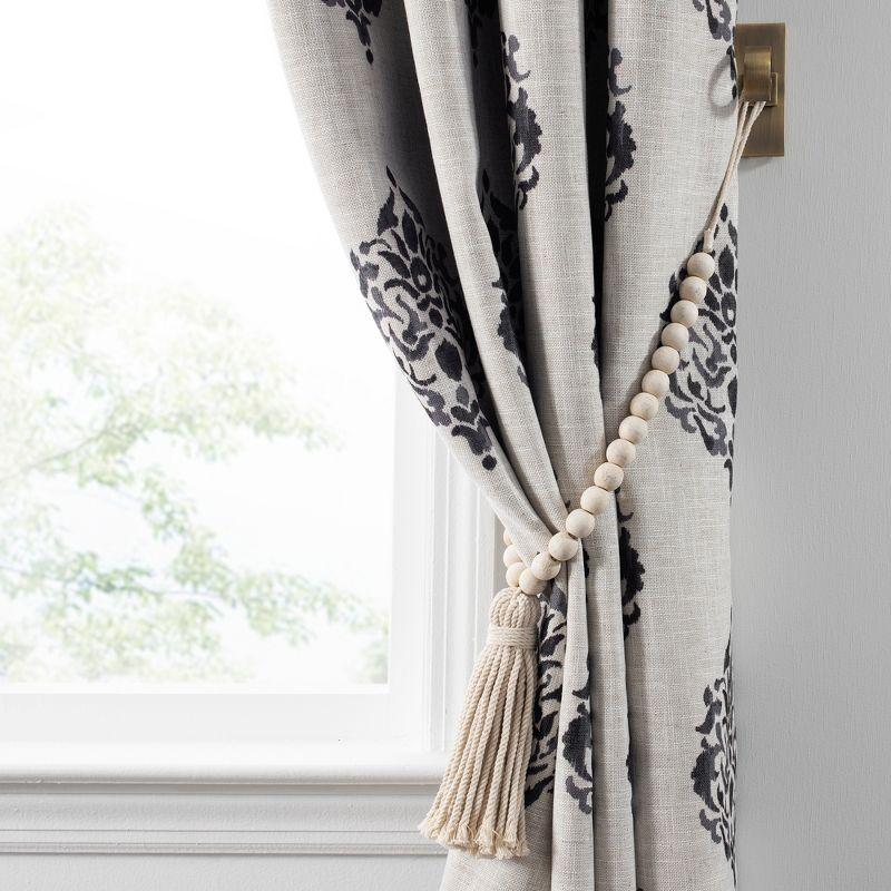 Blanford Medallion Print Room Darkening Thermal Grommet Top Single Curtain Panel