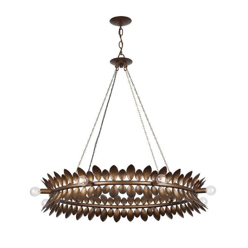 Heiress 8-Light Chandelier in Patinated Bronze by Breegan Jane