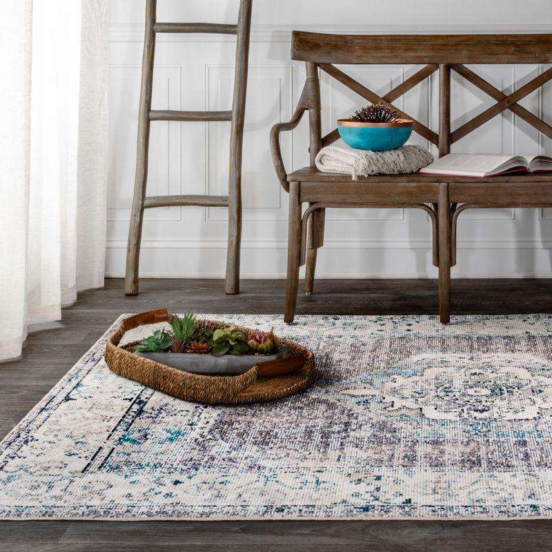 Ankara Vintage Medallion Area Rug - JONATHAN Y