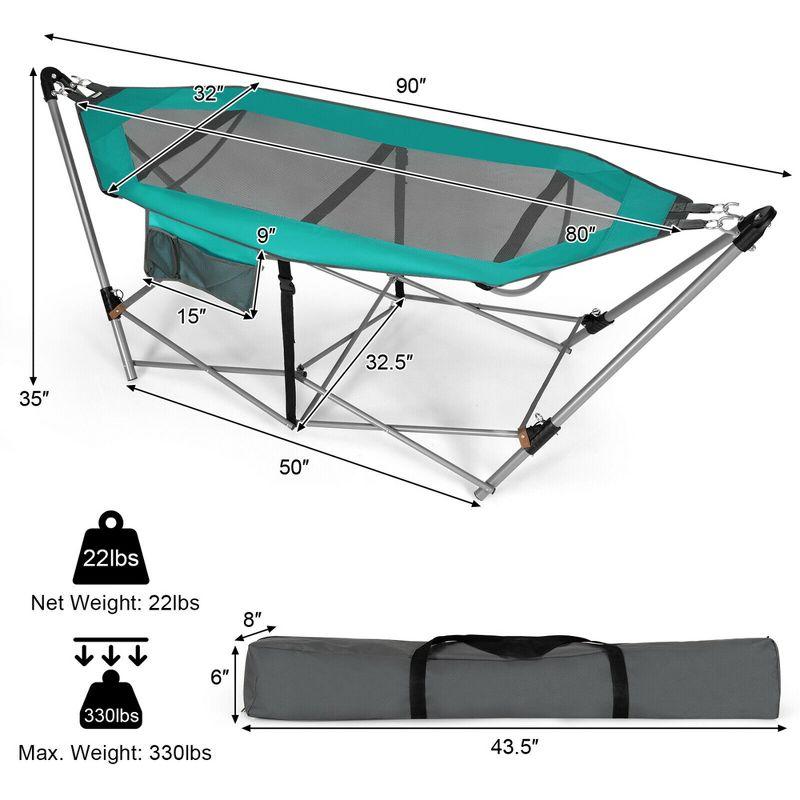 Arlmont & Co. Chrisshanno 1 Person Classic Hammock with Stand