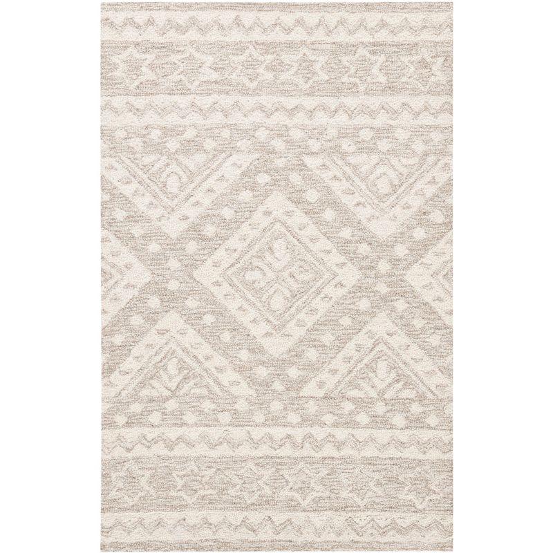 Micro-Loop MLP501 Hand Tufted Indoor Accent Rug - Beige/Ivory - 2'6"x4' - Safavieh