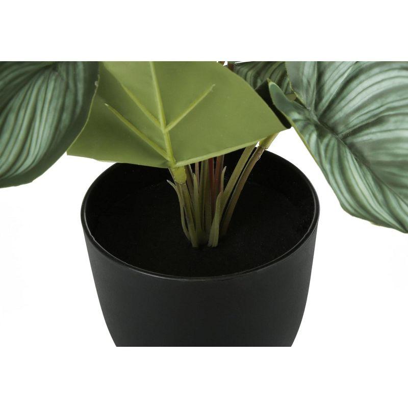 Monarch Specialties Artificial Plant 13 inch Tall Epipremnum Indoor Faux Fake Table Greenery Potted Set Of 2 Decorative Green Leaves Black Pots