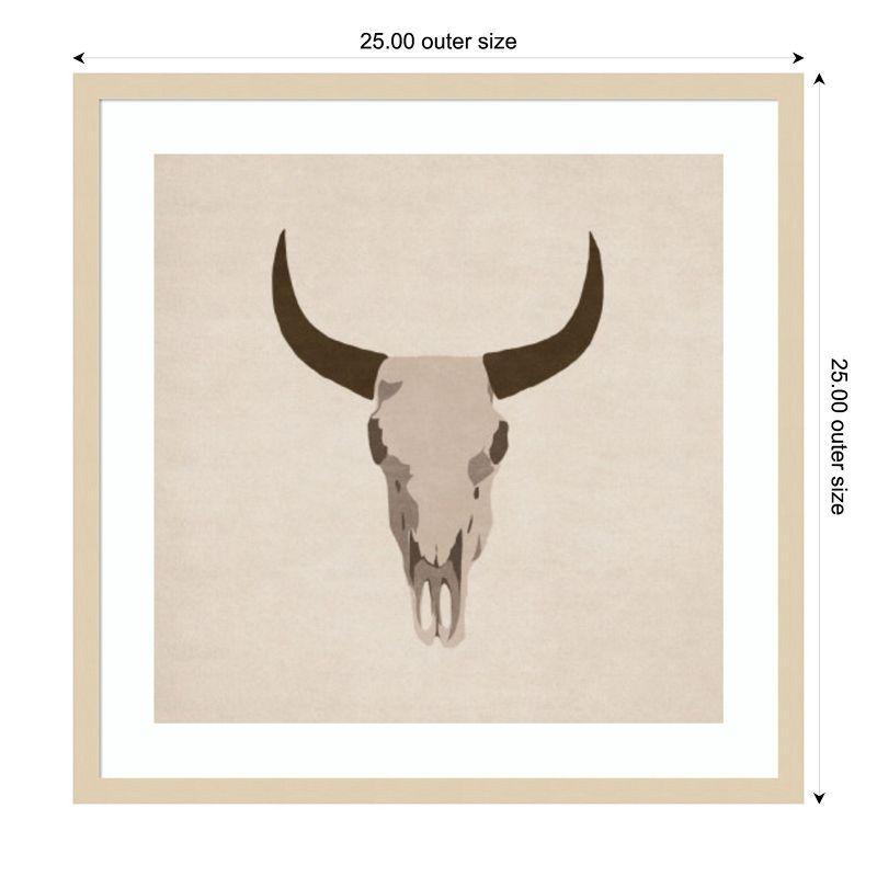 Amanti Art Skull by Emel Tunaboylu Wood Framed Wall Art Print 25 in. x 25 in.