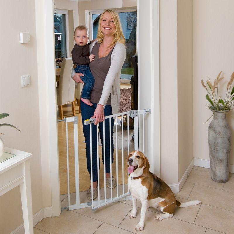 hauck Open N Stop Pressure Fit Baby & Pet Safety Gate for Home Doorway, Stairway, or Hallway