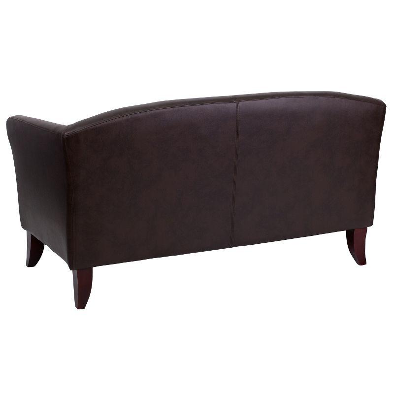 Flash Furniture HERCULES Imperial Series LeatherSoft Loveseat with Cherry Wood Feet