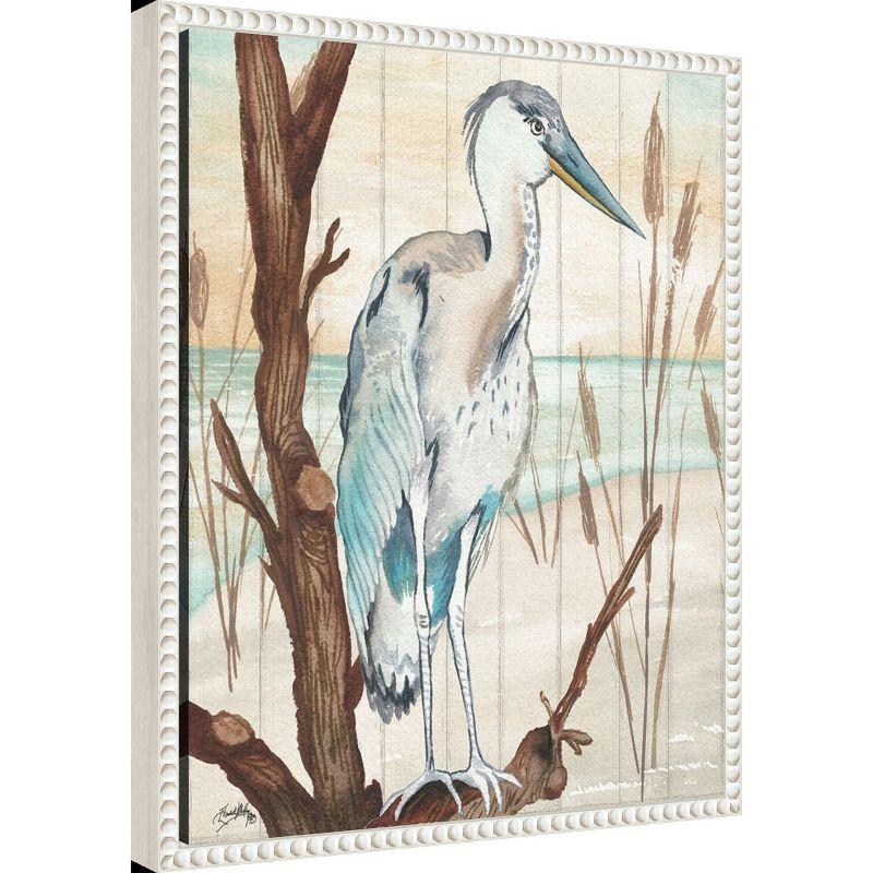 Amanti Art Heron On Branch I by Elizabeth Medley Framed Canvas Wall Art