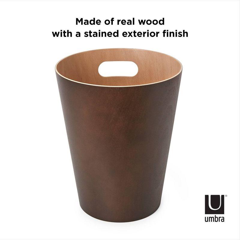 Umbra Woodrow Manufactured Wood Open Waste Basket - 2.25 Gallons