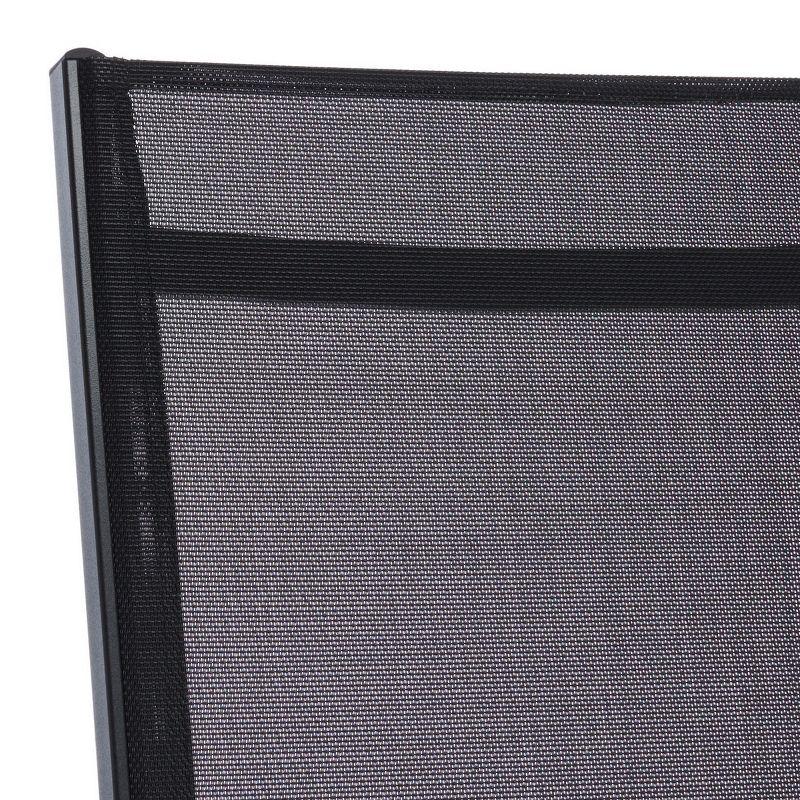 Fionne Sunlounger - Outdoor - PAT9038 - Black -Safavieh