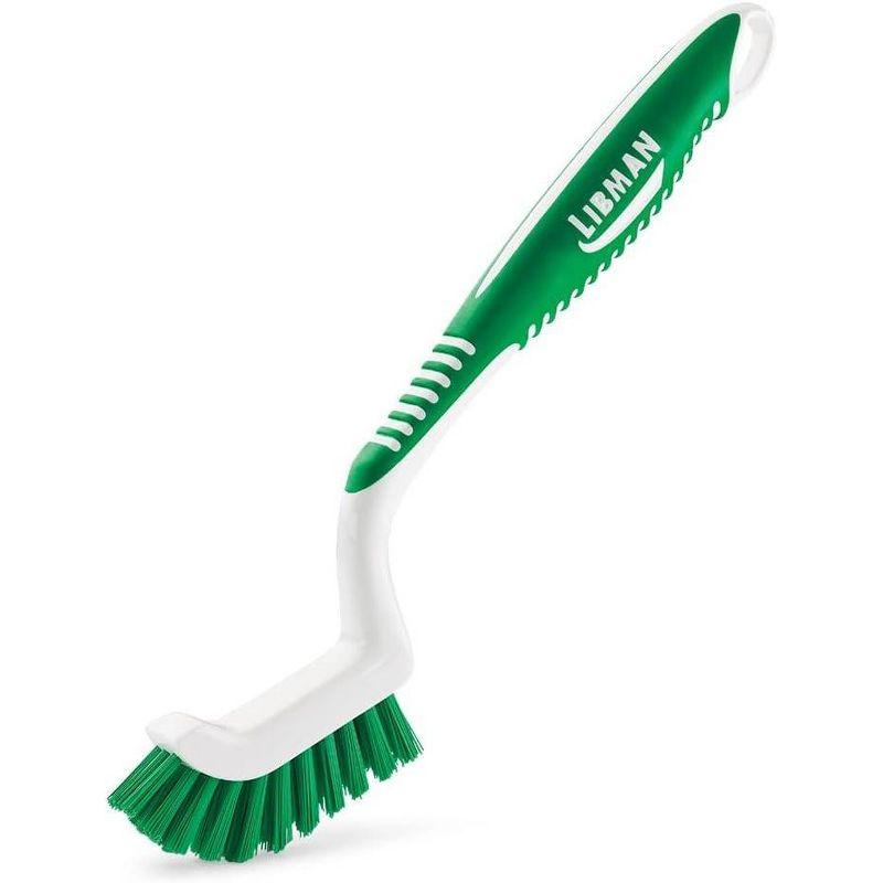 Libman Scrub Brush Kit | for Grout, Tile, Bathroom, Carpet, Kitchen, and Household Messes | Strong Fibers for Tough Cleaning