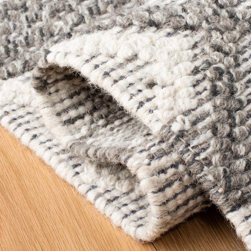 Vermont VRM211 Hand Woven Area Rug - Ivory/Dark Grey - 3'x5' - Safavieh.