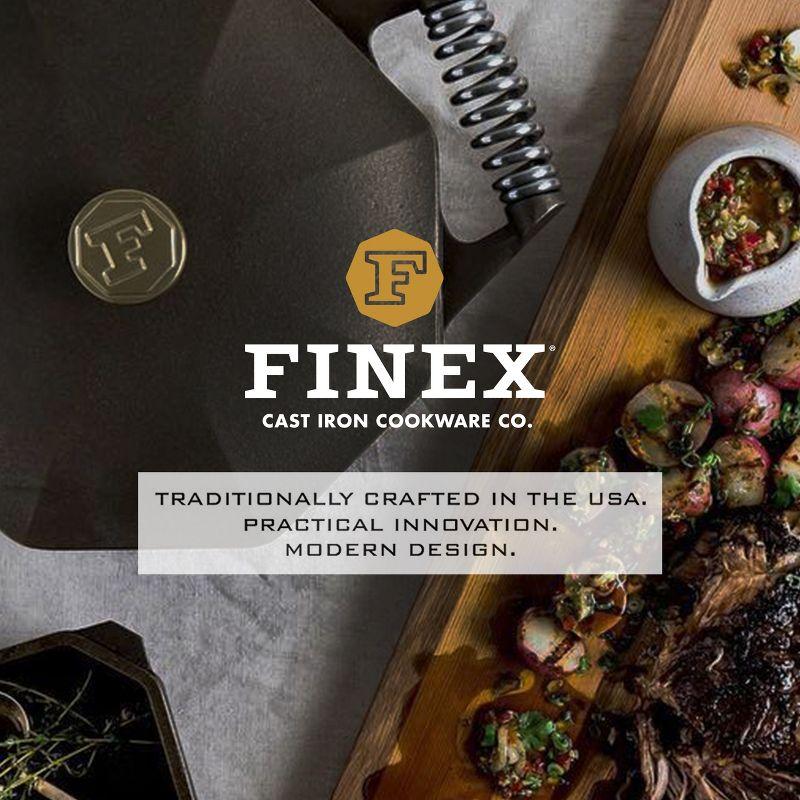 FINEX Cast Iron Skillet, Modern Heirloom, Handcrafted in the USA, Pre-seasoned with Organic Flaxseed Oil