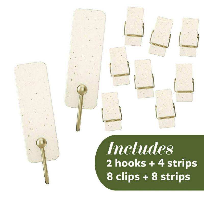 Command Limited Addition Holiday Mixed Hooks Pack Vanilla Bean 10 Hooks 12 Strips