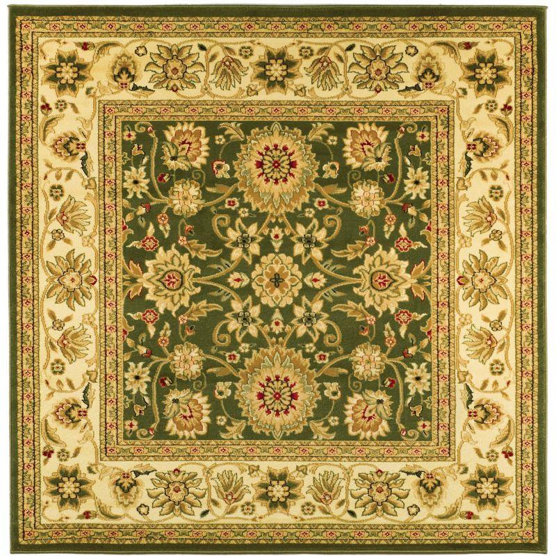 Lyndhurst LNH212 Power Loomed Area Rug - Sage/Ivory - 5'3"x5'3" - Safavieh.