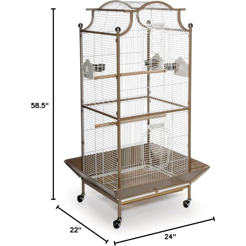 Prevue Hendryx 58.5'' Victorian Top Floor Bird Cage with Wheels