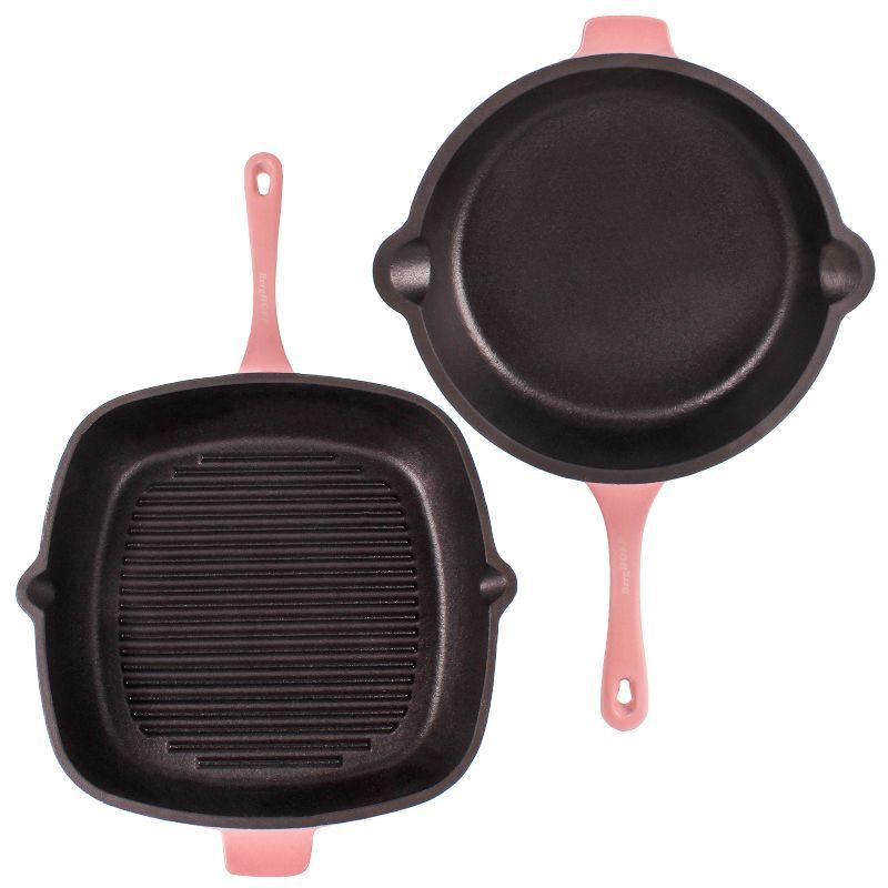 BergHOFF BergHOFF Neo 4Pc Cast Iron Set Grill Pan, Fry Pan & 3Qt Dutch Oven