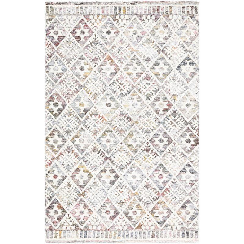 Roslyn ROS803 Hand Tufted Area Rug - Red/Ivory - 5'x8' - Safavieh.