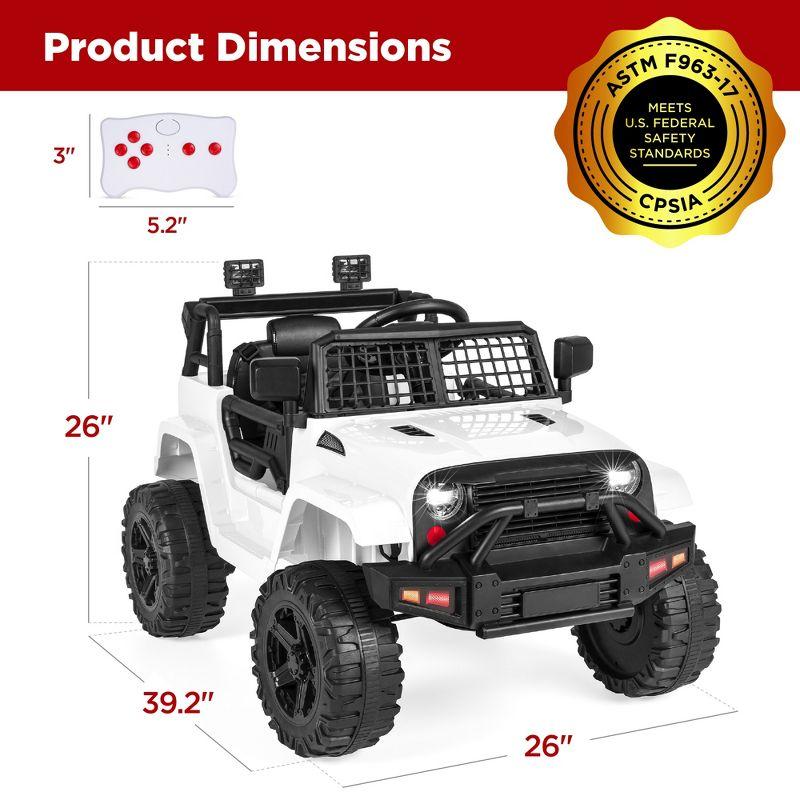 Best Choice Products 12V Kids Ride On Truck Car w/ Parent Remote Control, Spring Suspension, LED Lights