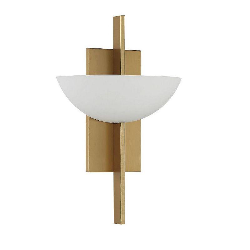 Savoy House Fallon 1 - Light Wall Light in  Warm Brass