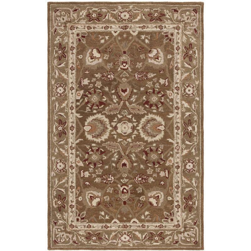 Anatolia AN512 Hand Tufted Indoor Area Rug - Brown/Green - 5'x8' - Safavieh