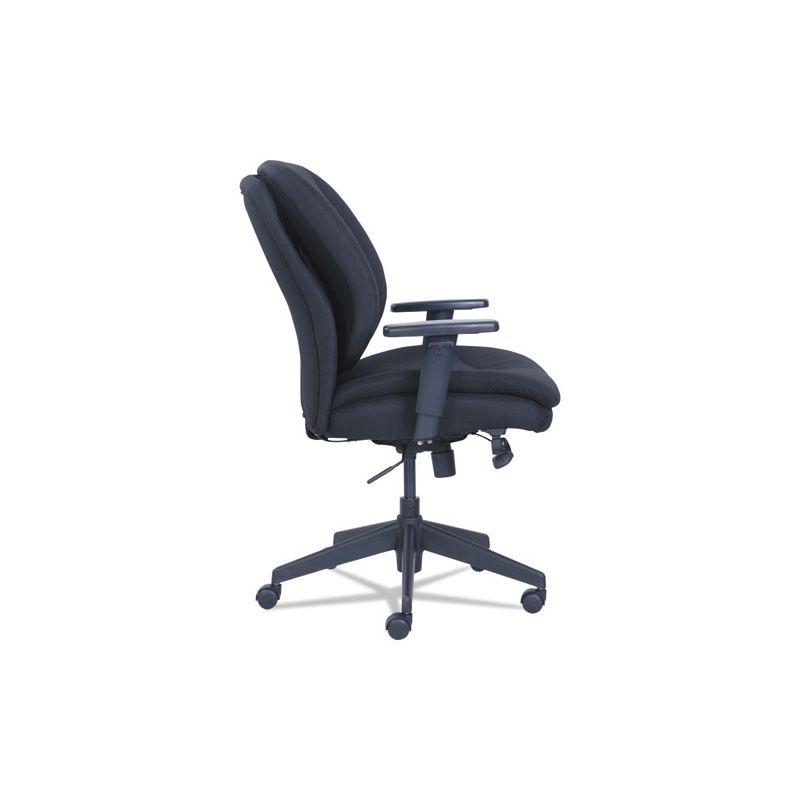 SertaPedic Cosset Ergonomic Task Chair, Supports Up to 275 lb, 19.5" to 22.5" Seat Height, Black