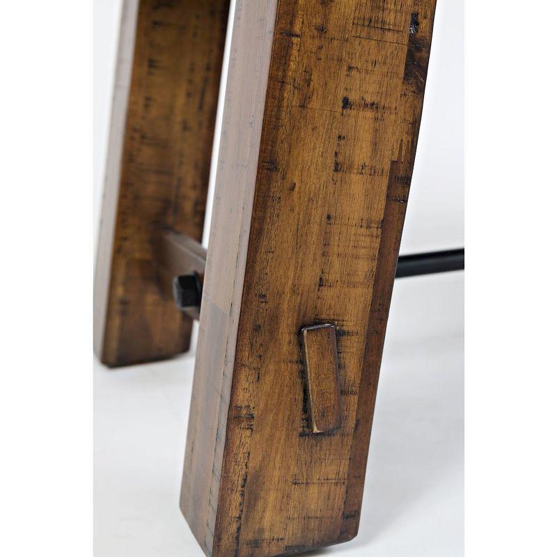 Jofran, Cannon Valley Rustic Distressed Industrial Trestle 50" Coffee Table - Gray