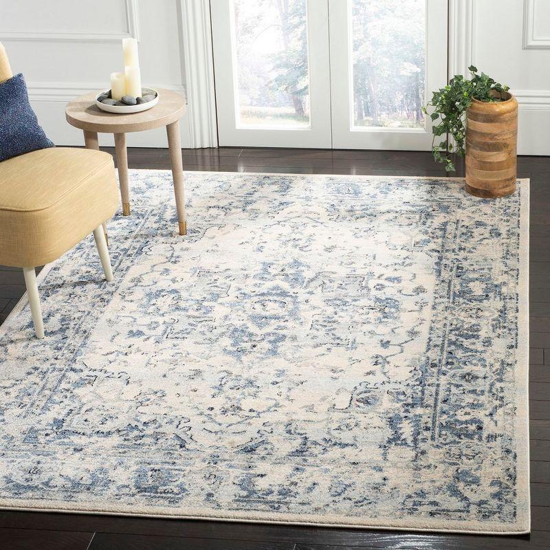 Charleston CHL411 Loomed Indoor Area Rug - Ivory/Navy - 6'x9' - Safavieh