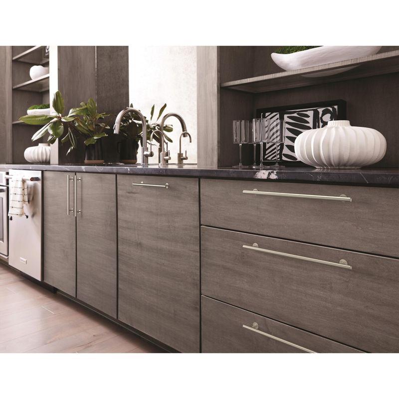 Amerock Radius 10-1/16 inch (256mm) Center-to-Center Satin Nickel Cabinet Pull