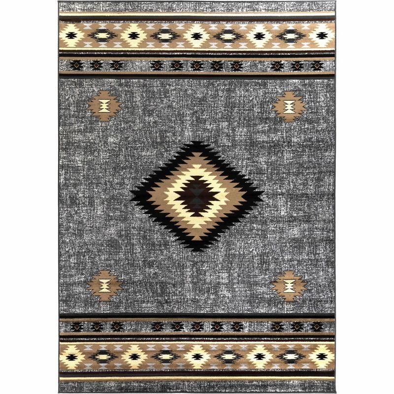 Hauteloom Buckhaven Brown Aztec Carpet