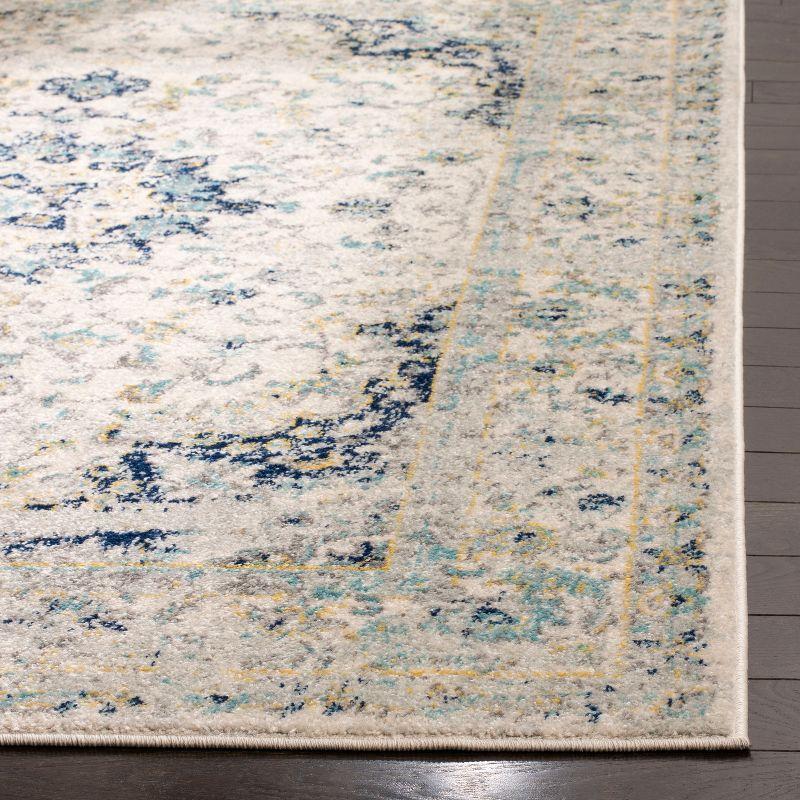 Reversible Hand-Knotted Chic Blue 2'3" X 6' Runner Rug