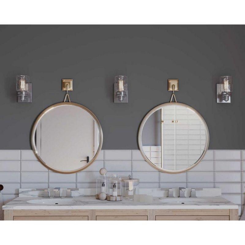 Progress Lighting Calhoun 1-Light Bath & Vanity, Steel, Antique Bronze, Clear Glass Shade