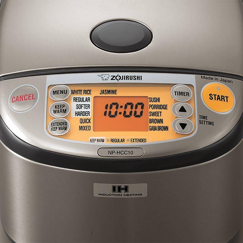 Zojirushi 5.5 Cup Induction Heating Rice Cooker & Warmer - Stainless Dark Gray