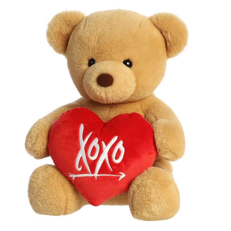Aurora Valentines 15" Xoxo Bear Brown Stuffed Animal