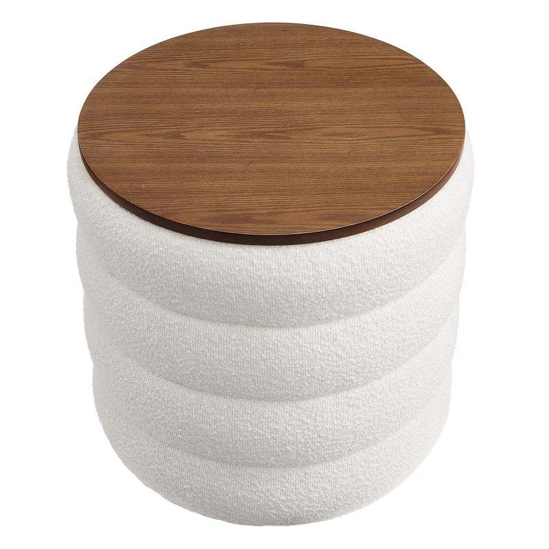 Modway Modway Mezzo 17.3" Wide Round Storage Ottoman