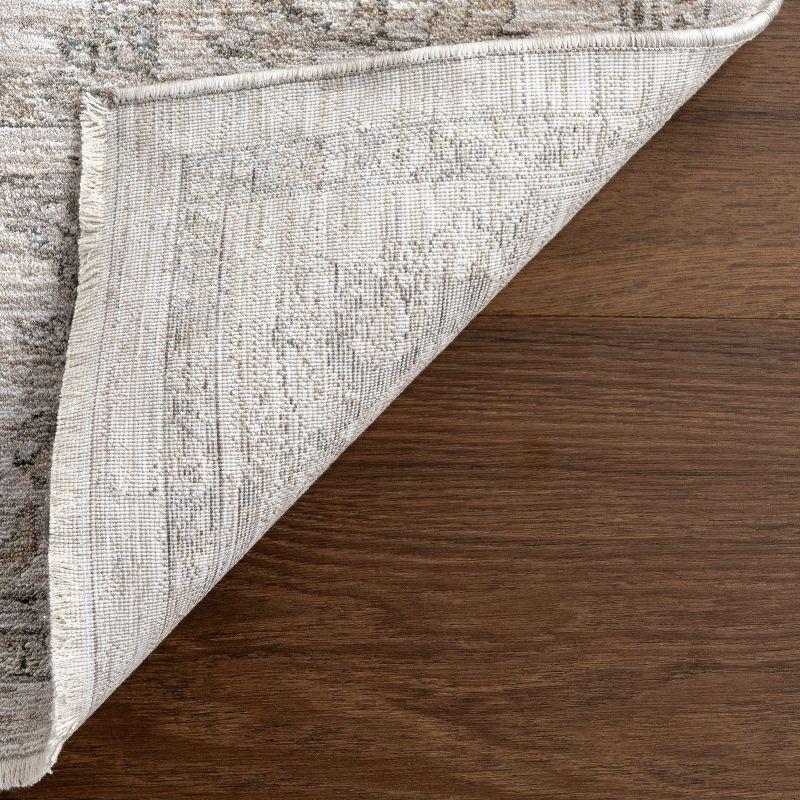 Nuloom Georgianna Medallion Fringe Indoor Area Rug, Runner 2' 8" x 8', Beige