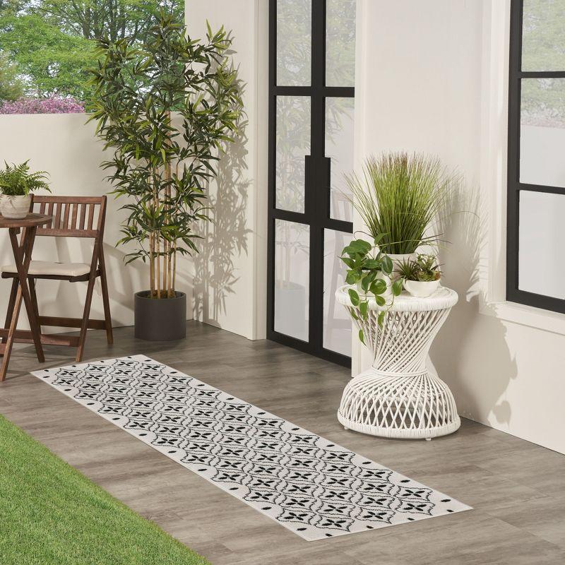 Nourison Essentials Moroccan Modern Indoor Outdoor Rug