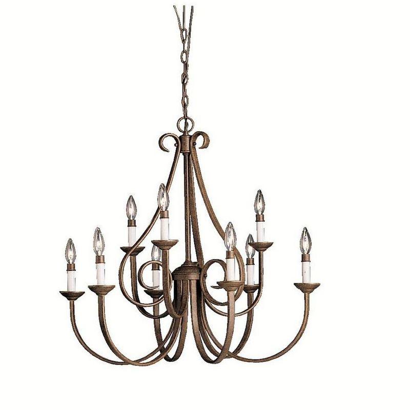Dover 9 - Light Dimmable Tiered Chandelier