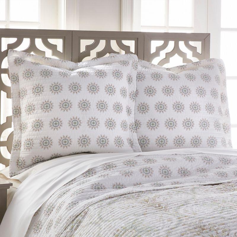 Cosima Medallion Quilted Euro Sham - 2pk - Villa Lugano by Levtex Home