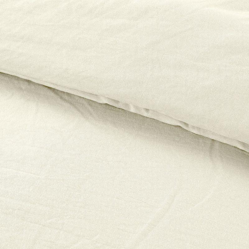 Modern Threads 4-Piece Garment-Washed Comforter Set Beck Coconut King